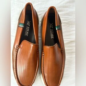 XRAY Cognac Leather Slip-On Loafers Size 11